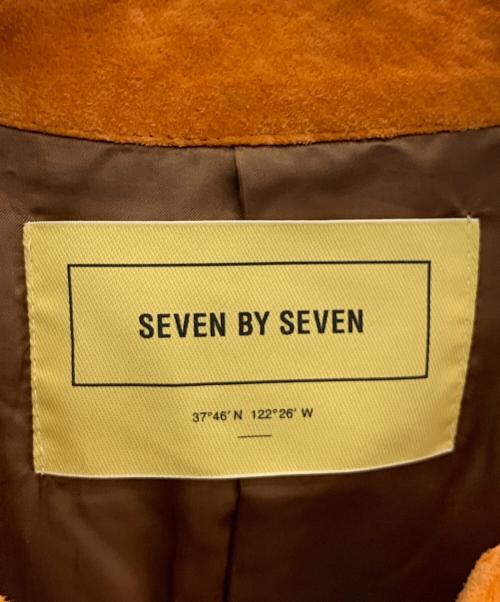 seven by seven（セブンバイセブン）SEVEN BY SEVEN (セブンバイセブン) スエードジャケット オレンジ サイズ:不明の古着・服飾アイテム