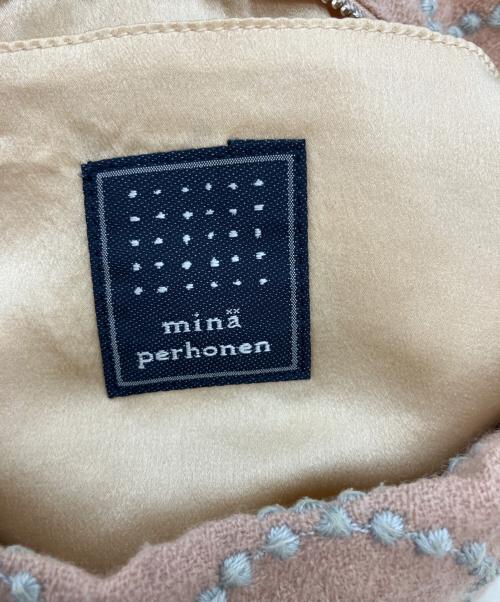mina perhonen（ミナ ペルホネン）mina perhonen (ミナ ペルホネン) ショルダーポーチ ブラウンの古着・服飾アイテム