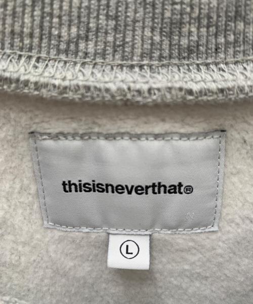 thisisneverthat（ディスイズネバーザット）thisisneverthat (ディスイズネバーザット) スウェット グレー サイズ:Lの古着・服飾アイテム