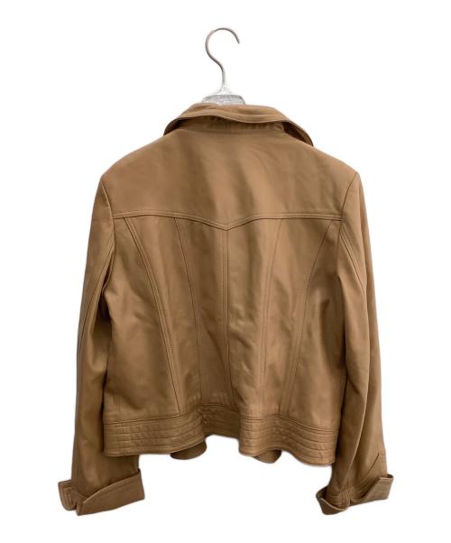 tuvalu（ツバル）tuvalu (ツバル) レザージャケット ブラウン サイズ:88の古着・服飾アイテム