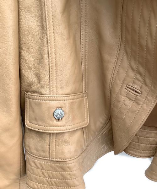tuvalu（ツバル）tuvalu (ツバル) レザージャケット ブラウン サイズ:88の古着・服飾アイテム