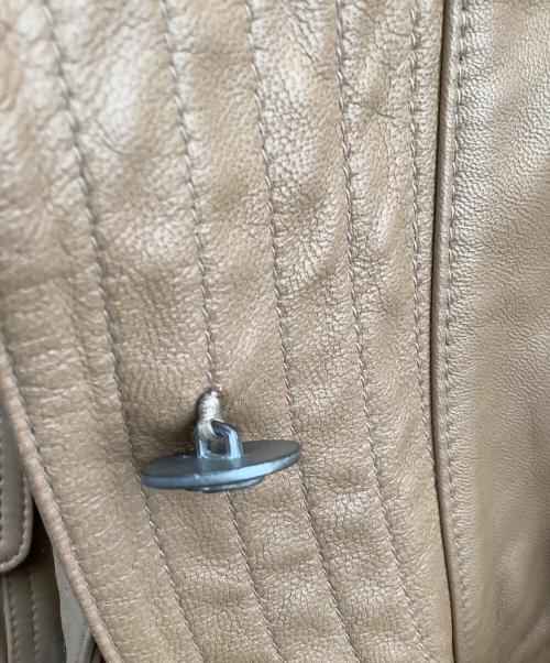 tuvalu（ツバル）tuvalu (ツバル) レザージャケット ブラウン サイズ:88の古着・服飾アイテム