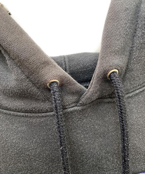 NIKE（ナイキ）NIKE (ナイキ) SUPREME (シュプリーム) NIKE×Supreme Leather Applique Hooded Sweats ブラック サイズ:Ｍの古着・服飾アイテム