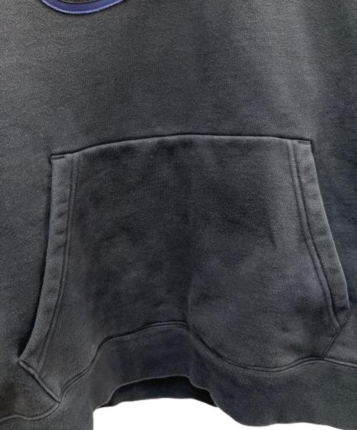 NIKE（ナイキ）NIKE (ナイキ) SUPREME (シュプリーム) NIKE×Supreme Leather Applique Hooded Sweats ブラック サイズ:Ｍの古着・服飾アイテム