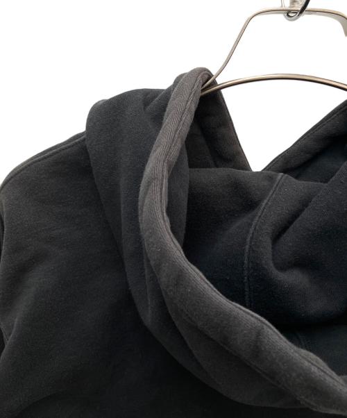 NIKE（ナイキ）NIKE (ナイキ) SUPREME (シュプリーム) NIKE×Supreme Leather Applique Hooded Sweats ブラック サイズ:Ｍの古着・服飾アイテム
