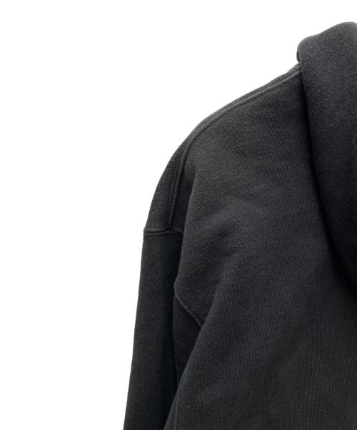 NIKE（ナイキ）NIKE (ナイキ) SUPREME (シュプリーム) NIKE×Supreme Leather Applique Hooded Sweats ブラック サイズ:Ｍの古着・服飾アイテム
