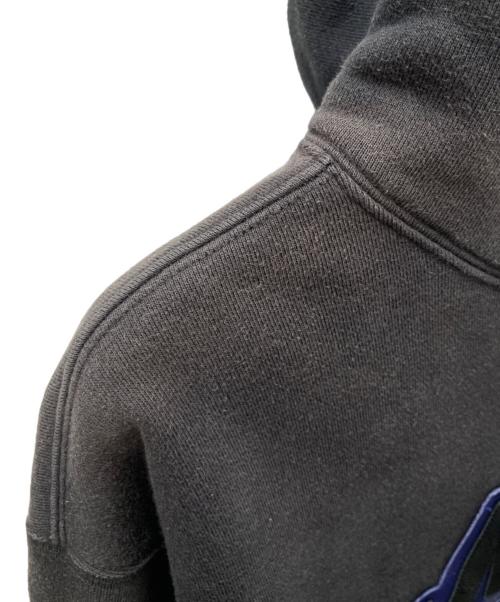 NIKE（ナイキ）NIKE (ナイキ) SUPREME (シュプリーム) NIKE×Supreme Leather Applique Hooded Sweats ブラック サイズ:Ｍの古着・服飾アイテム