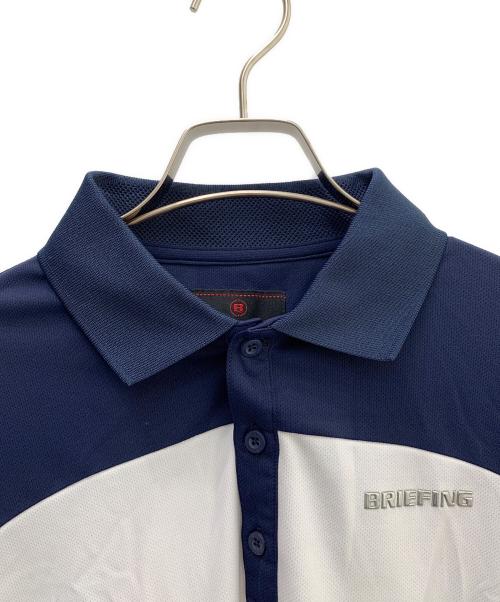 BRIEFING（ブリーフィング）BRIEFING (ブリーフィング) ゴルフウェア(トップス) ホワイト×ネイビー サイズ:Ｍの古着・服飾アイテム