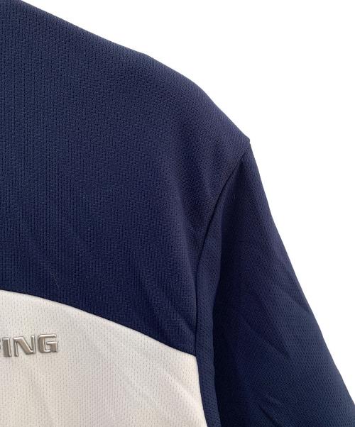 BRIEFING（ブリーフィング）BRIEFING (ブリーフィング) ゴルフウェア(トップス) ホワイト×ネイビー サイズ:Ｍの古着・服飾アイテム