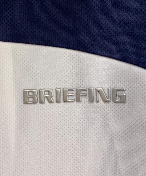 BRIEFING（ブリーフィング）BRIEFING (ブリーフィング) ゴルフウェア(トップス) ホワイト×ネイビー サイズ:Ｍの古着・服飾アイテム