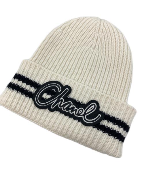 CHANEL（シャネル）CHANEL (シャネル) ニット帽 ホワイトの古着・服飾アイテム
