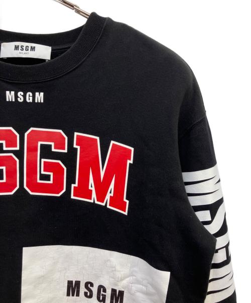 MSGM（エムエスジーエム）MSGM (エムエスジーエム) スウェット ブラック サイズ:Ｓの古着・服飾アイテム