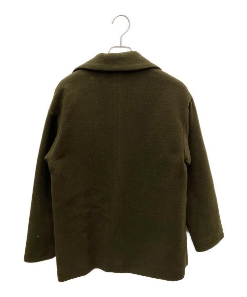 Ameri（アメリ）AMERI (アメリ) コート カーキ×ブラウン サイズ:FREEの古着・服飾アイテム