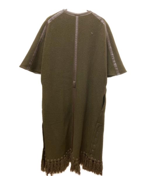 Ameri（アメリ）AMERI (アメリ) コート カーキ×ブラウン サイズ:FREEの古着・服飾アイテム