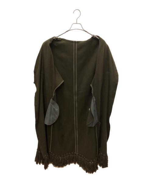 Ameri（アメリ）AMERI (アメリ) コート カーキ×ブラウン サイズ:FREEの古着・服飾アイテム