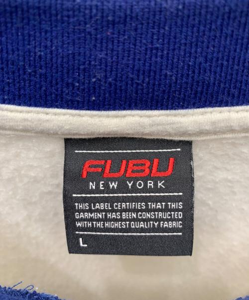 FUBU（フブ）FUBU (フブ) スウェット ホワイト サイズ:Lの古着・服飾アイテム