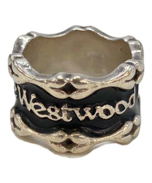 Vivienne Westwood（ヴィヴィアンウエストウッド）Vivienne Westwood (ヴィヴィアンウエストウッド) ボーンリング ブラック×シルバー サイズ:17号の古着・服飾アイテム