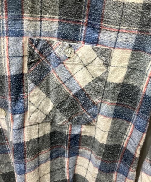 country squire（カントリー・スクワイア）country squire (カントリー・スクワイア) 長袖シャツ グレー×ブルー サイズ:Ｍの古着・服飾アイテム