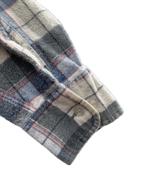 country squire（カントリー・スクワイア）country squire (カントリー・スクワイア) 長袖シャツ グレー×ブルー サイズ:Ｍの古着・服飾アイテム