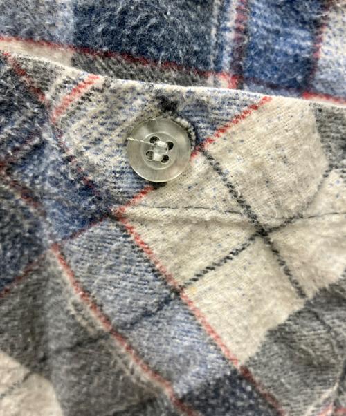 country squire（カントリー・スクワイア）country squire (カントリー・スクワイア) 長袖シャツ グレー×ブルー サイズ:Ｍの古着・服飾アイテム
