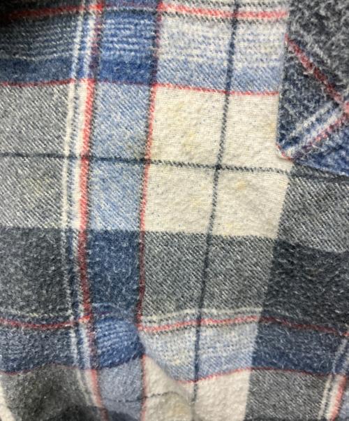 country squire（カントリー・スクワイア）country squire (カントリー・スクワイア) 長袖シャツ グレー×ブルー サイズ:Ｍの古着・服飾アイテム