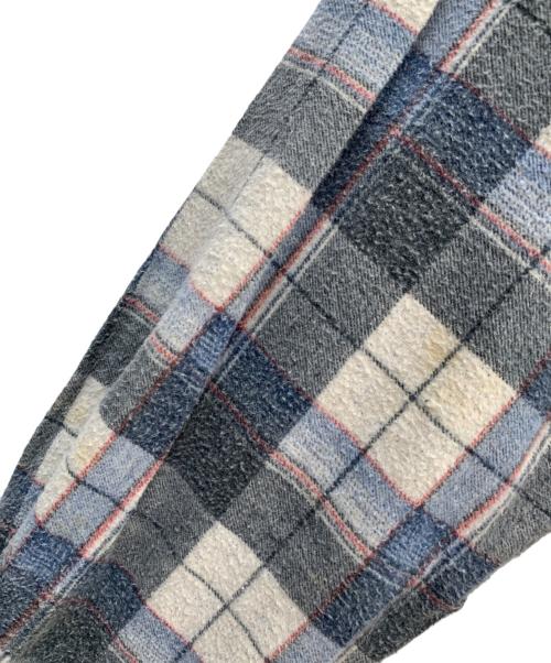 country squire（カントリー・スクワイア）country squire (カントリー・スクワイア) 長袖シャツ グレー×ブルー サイズ:Ｍの古着・服飾アイテム