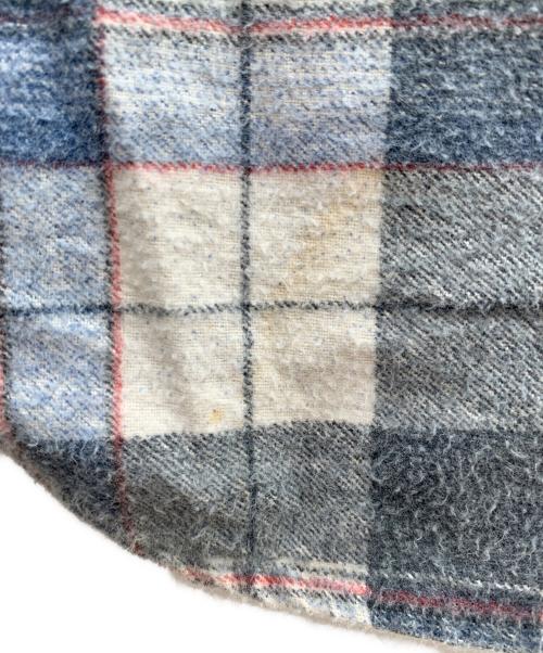country squire（カントリー・スクワイア）country squire (カントリー・スクワイア) 長袖シャツ グレー×ブルー サイズ:Ｍの古着・服飾アイテム