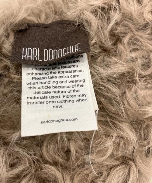 Karl Donoghue（カールドノヒュー）Karl Donoghue (カールドノヒュー) ラムスキンマフラー ブラウンの古着・服飾アイテム