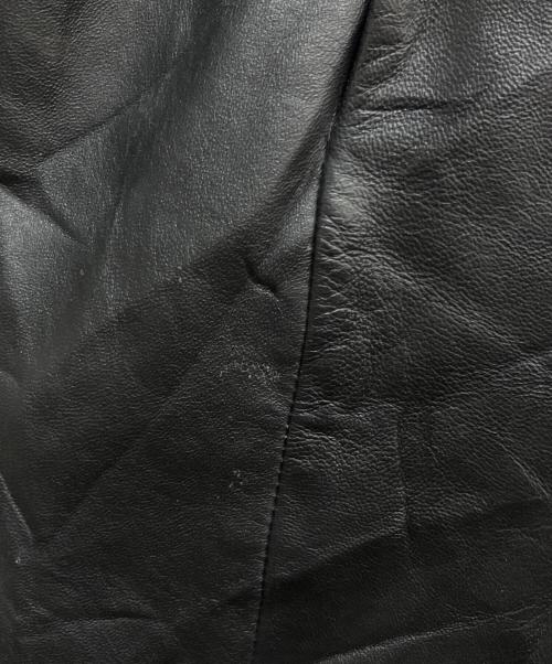 COLEBROOK&CO（コールブルック）COLEBROOK&CO (コールブルック) レザーコート ブラック サイズ:XLの古着・服飾アイテム