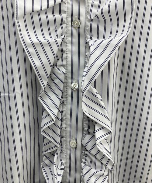 journal standard L'essage（ジャーナルスタンダード レサージュ）journal standard L'essage (ジャーナルスタンダード レサージュ) 長袖シャツ ホワイト×ネイビー サイズ:FREE 未使用品の古着・服飾アイテム