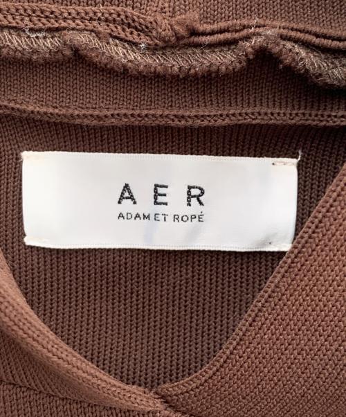Adam et Rope（アダム エ ロペ）Adam et Rope (アダム エ ロペ) 長袖ワンピース ブラウン サイズ:不明の古着・服飾アイテム