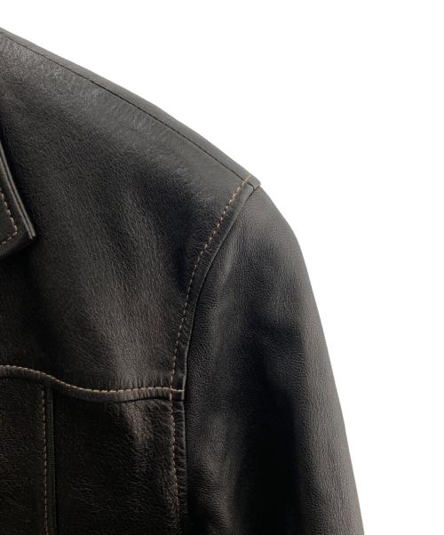 THE FLAT HEAD（ザ・フラットヘッド）THE FLAT HEAD (ザ・フラットヘッド) レザージャケット ブラック サイズ:38の古着・服飾アイテム