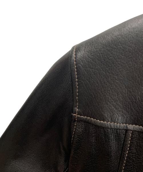 THE FLAT HEAD（ザ・フラットヘッド）THE FLAT HEAD (ザ・フラットヘッド) レザージャケット ブラック サイズ:38の古着・服飾アイテム