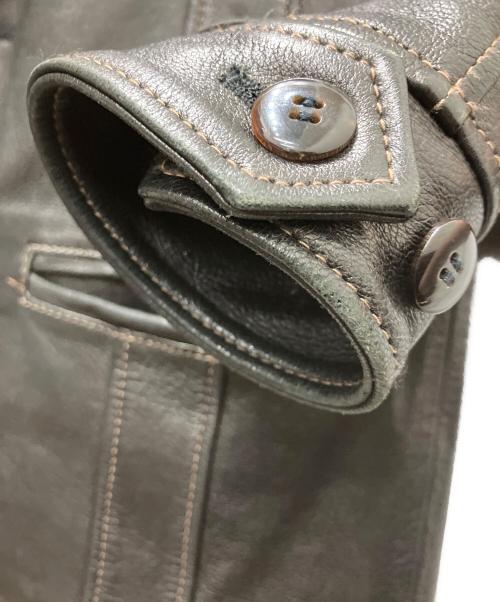 THE FLAT HEAD（ザ・フラットヘッド）THE FLAT HEAD (ザ・フラットヘッド) レザージャケット ブラック サイズ:38の古着・服飾アイテム