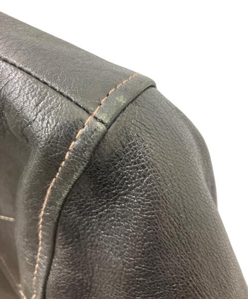 THE FLAT HEAD（ザ・フラットヘッド）THE FLAT HEAD (ザ・フラットヘッド) レザージャケット ブラック サイズ:38の古着・服飾アイテム