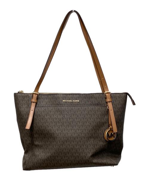 MICHAEL KORS（マイケルコース）MICHAEL KORS (マイケルコース) トートバッグ ブラウンの古着・服飾アイテム