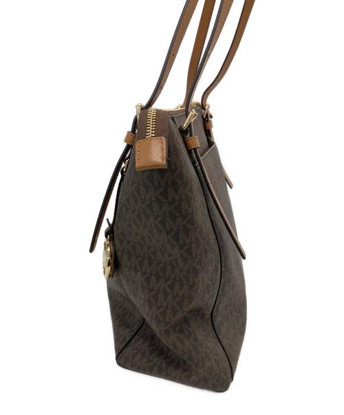 MICHAEL KORS（マイケルコース）MICHAEL KORS (マイケルコース) トートバッグ ブラウンの古着・服飾アイテム