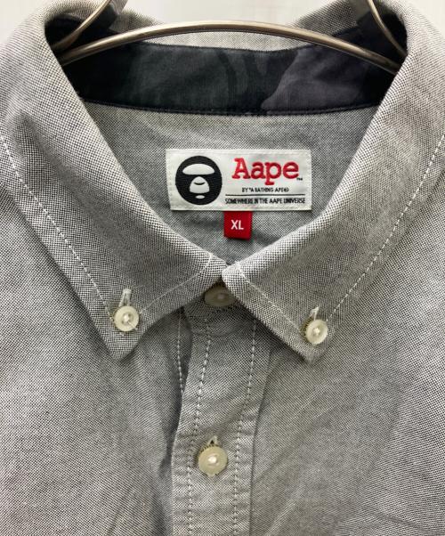 Aape BY A BATHING APE（エーエイプ バイ アベイシングエイプ）AAPE BY A BATHING APE (エーエイプ バイ アベイシングエイプ) 半袖シャツ グレー サイズ:XLの古着・服飾アイテム