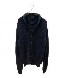 LANVIN（ランバン）の古着「ニットジャケット」｜ネイビー