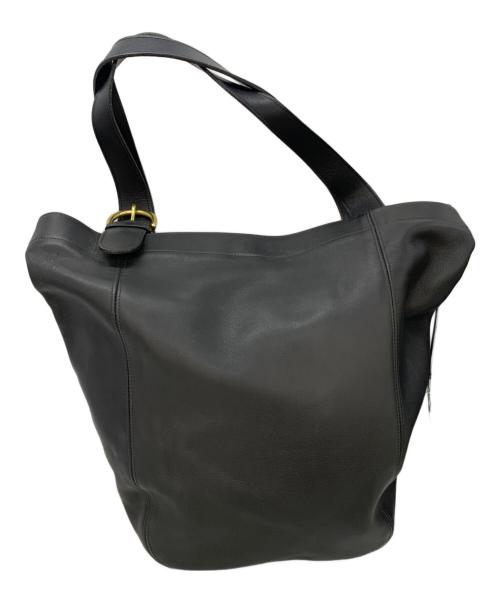 COACH（コーチ）COACH (コーチ) レザートートバッグ ブラックの古着・服飾アイテム