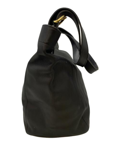 COACH（コーチ）COACH (コーチ) レザートートバッグ ブラックの古着・服飾アイテム