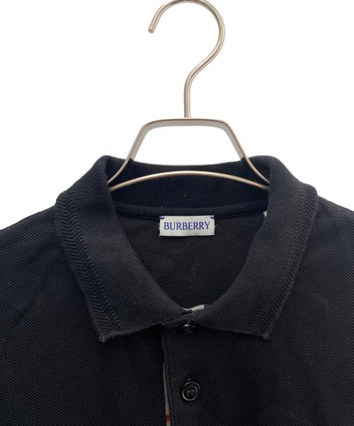 BURBERRY（バーバリー）BURBERRY (バーバリー) 半袖ポロシャツ ブラック サイズ:Ｌの古着・服飾アイテム