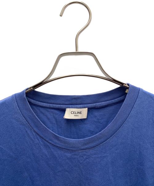 CELINE（セリーヌ）CELINE (セリーヌ) 半袖カットソー ブルー×ホワイト サイズ:Ｍの古着・服飾アイテム