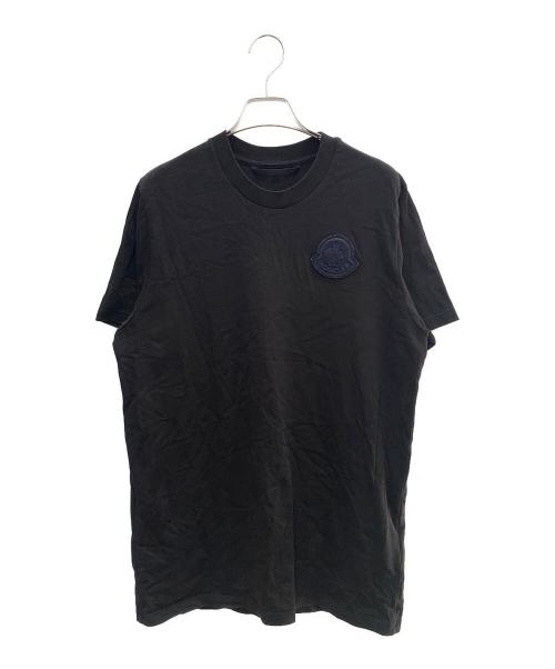 MONCLER（モンクレール）MONCLER (モンクレール) 半袖カットソー ブラック サイズ:Lの古着・服飾アイテム