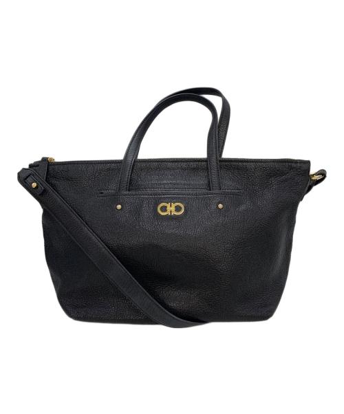 Salvatore Ferragamo（サルヴァトーレ フェラガモ）Salvatore Ferragamo (サルヴァトーレ フェラガモ) 2WAYバッグ ブラックの古着・服飾アイテム