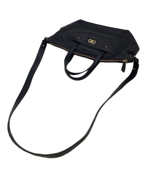 Salvatore Ferragamo（サルヴァトーレ フェラガモ）Salvatore Ferragamo (サルヴァトーレ フェラガモ) 2WAYバッグ ブラックの古着・服飾アイテム