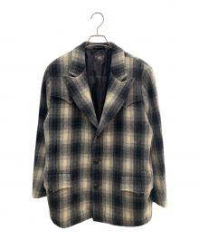 RRL（ダブルアールエル）の古着「オンブレウールコート」｜ブラック×ホワイト