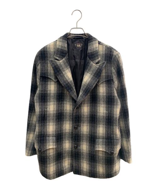 RRL（ダブルアールエル）RRL (ダブルアールエル) オンブレウールコート ブラック×ホワイト サイズ:不明の古着・服飾アイテム