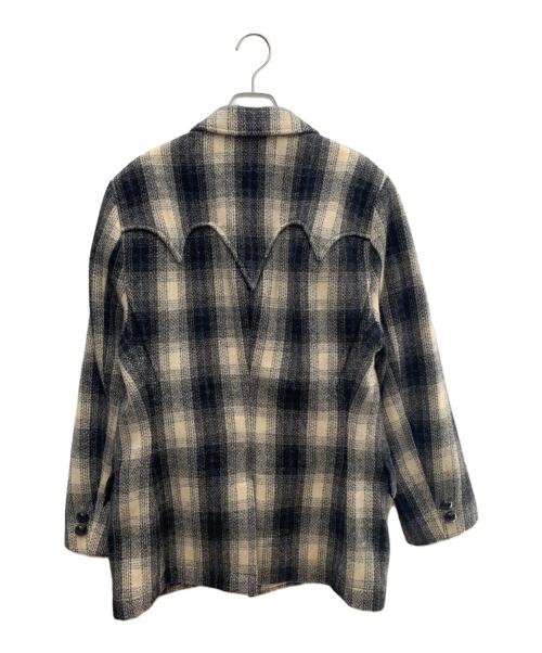 RRL（ダブルアールエル）RRL (ダブルアールエル) オンブレウールコート ブラック×ホワイト サイズ:不明の古着・服飾アイテム