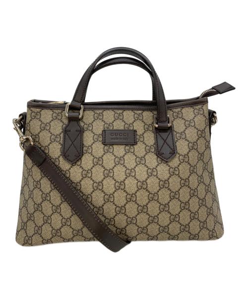 GUCCI（グッチ）GUCCI (グッチ) 2WAYバッグ グレーの古着・服飾アイテム